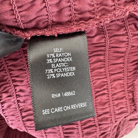 Torrid Women Top Puff Sleeve Sz 3 Pink Mauve Shirred Casual Summer Cottagecore - Picture 8 of 9